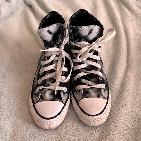 Converse Black & White Tie-Dye High-Tops - Picture 2 of 4